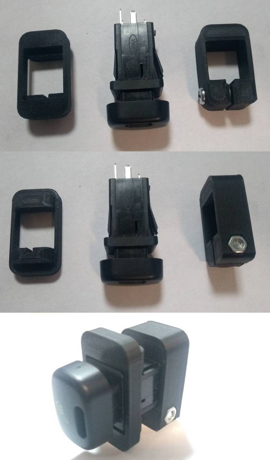 Кнопки Ваз (Европанель). Крепление и подключение. — Toyota Probox, 1,3 ...