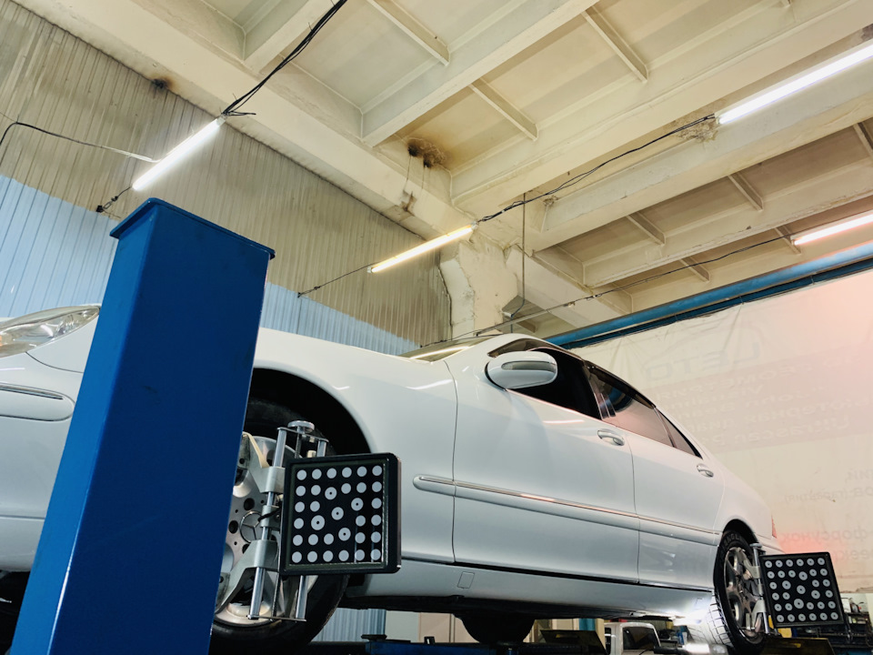 Реставрация рулевой рейки+геометрия — Mercedes-Benz S-Class (W220), 3,7 ...