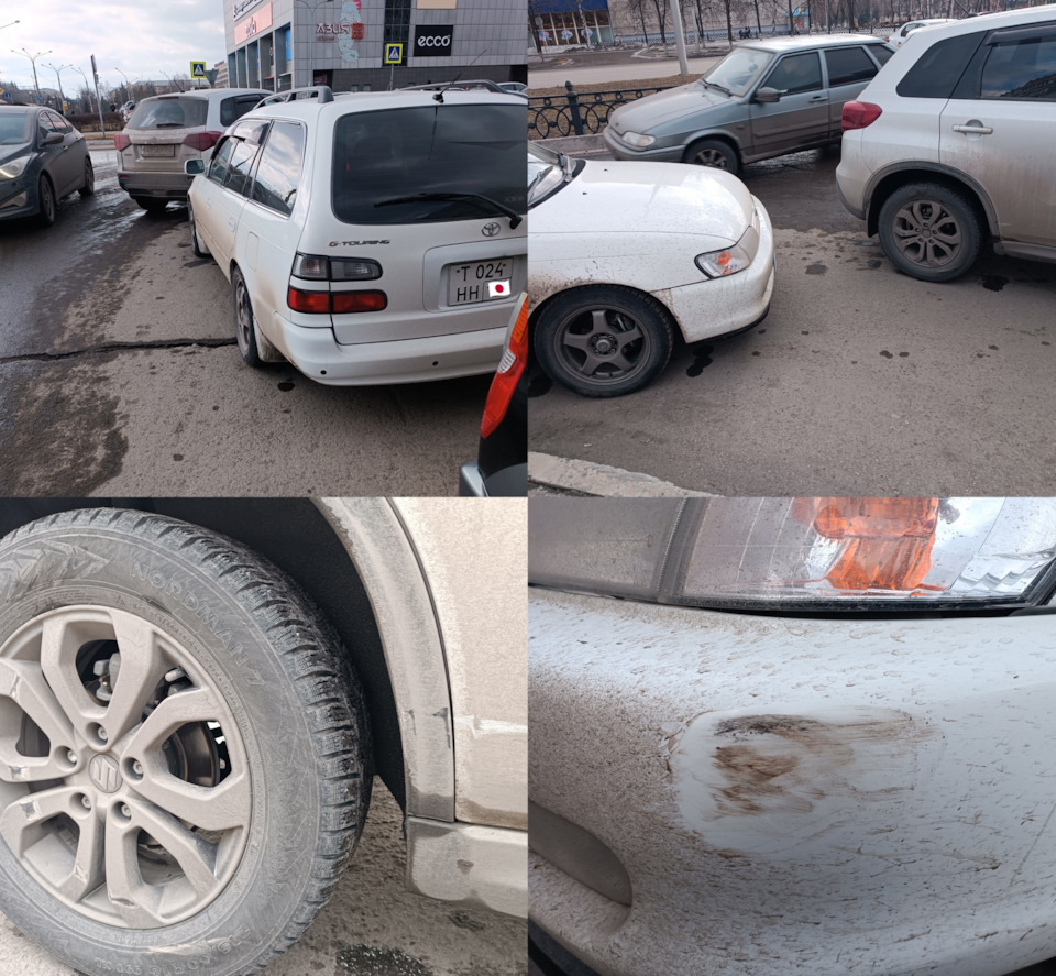 ДТП, сезонная смена колëс, до шиповка резины, устранение последствий ...