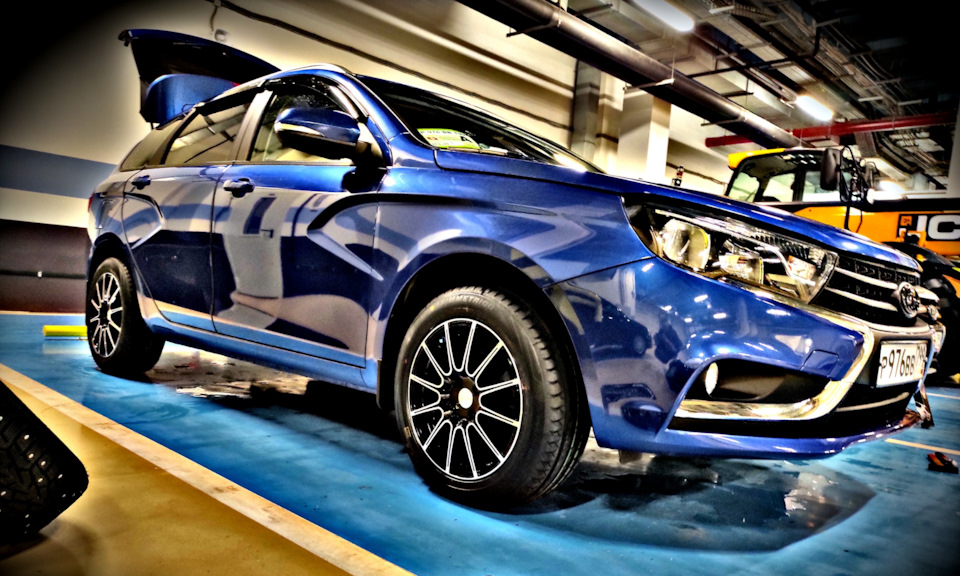 Дождался, переобулся — Lada Vesta SW (1G), 1,6 л, 2021 года | колёсные ...