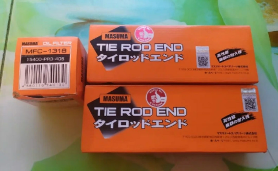 Отчёт как показали себя рулевые наконечники и фильтр от фирмы Мasuma ...