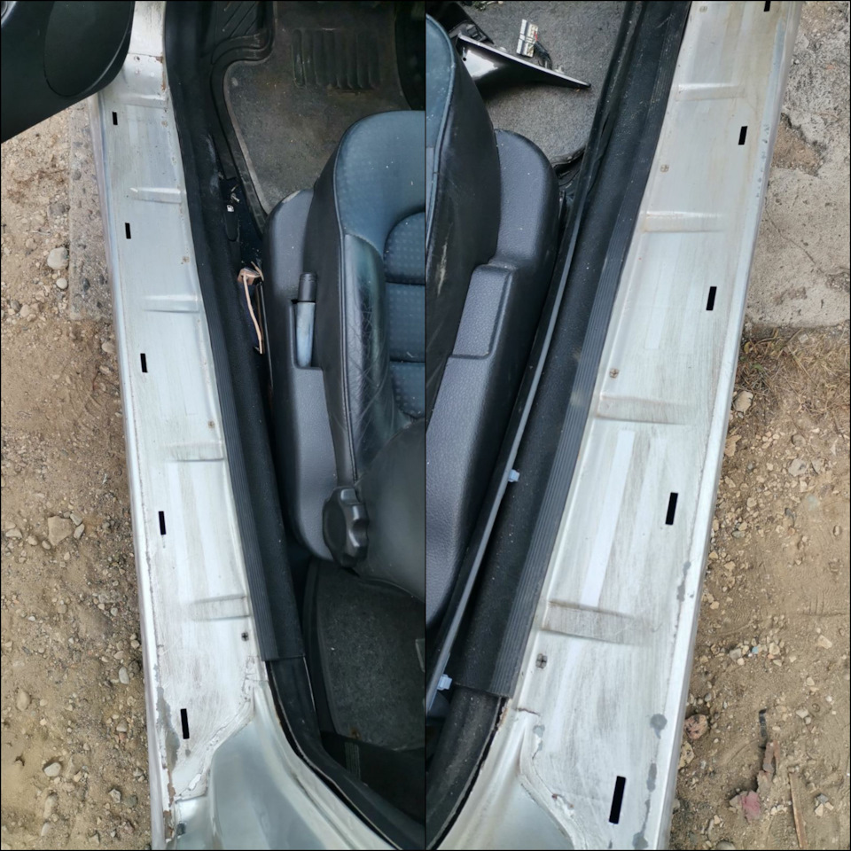 Состояние порогов под накладками считаю очень даже хорошим. — Peugeot 406 Coupe