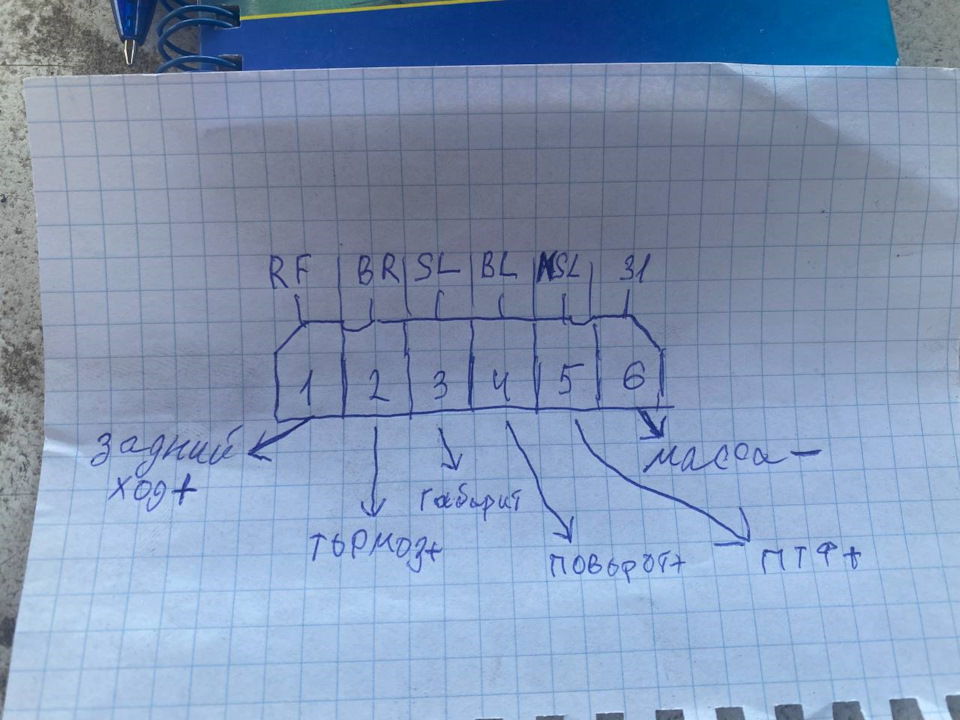 распиновка фары пассат б5