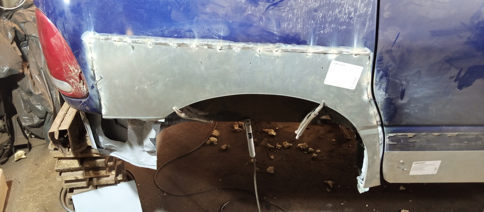 Восстановления задней арки. Часть 2 — Dodge Caravan III, 2,4 л, 1999 ...