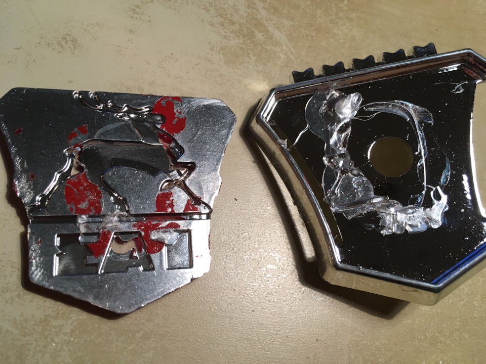 Восстановление значка на решетке радиатора — ГАЗ 31105, 2,4 л, 2008 ...