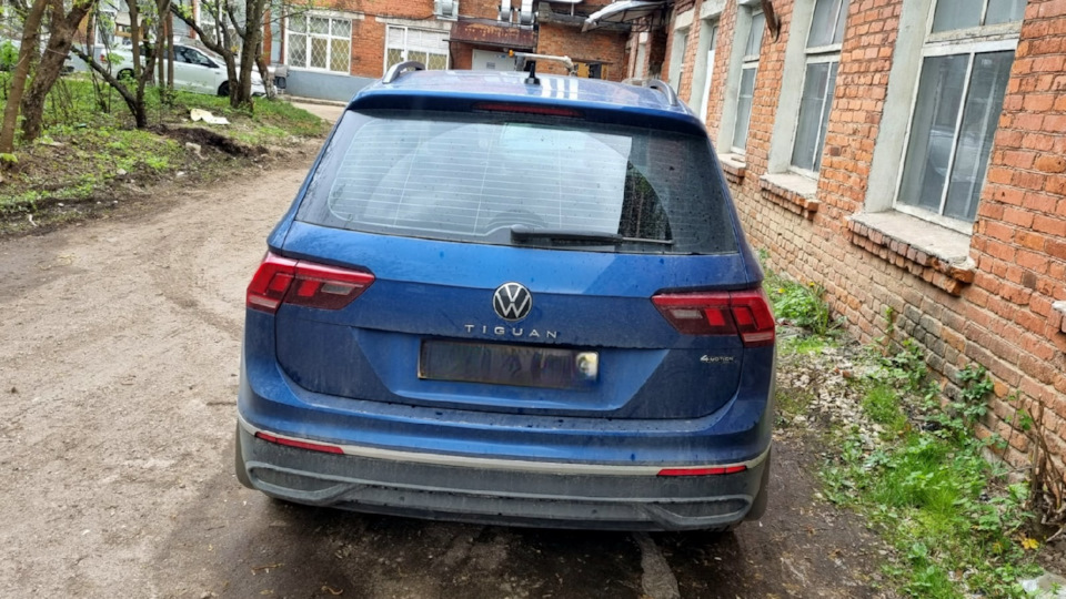 Накладки на задний бампер — Volkswagen Tiguan (2G), 1,4 л, 2021 года ...