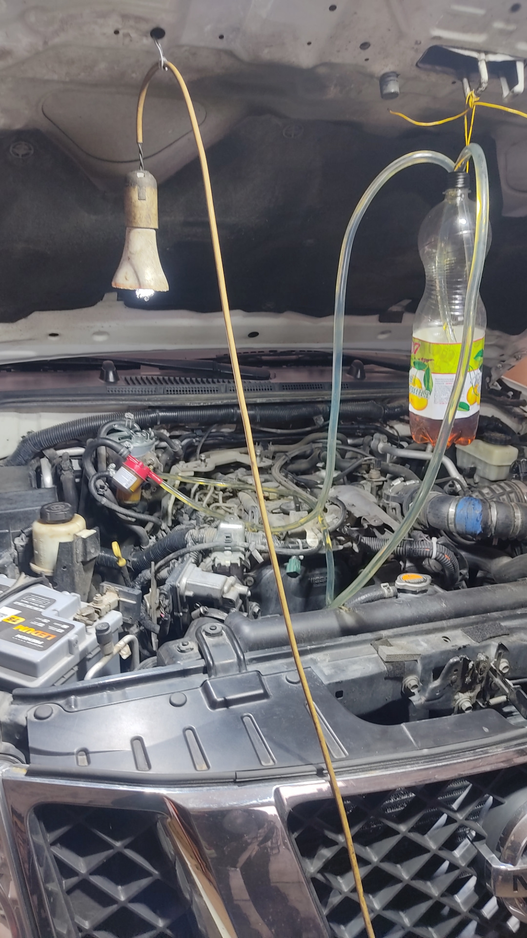 Промывка топливной системы. — Nissan Pathfinder (3G), 2,5 л, 2011 года ...