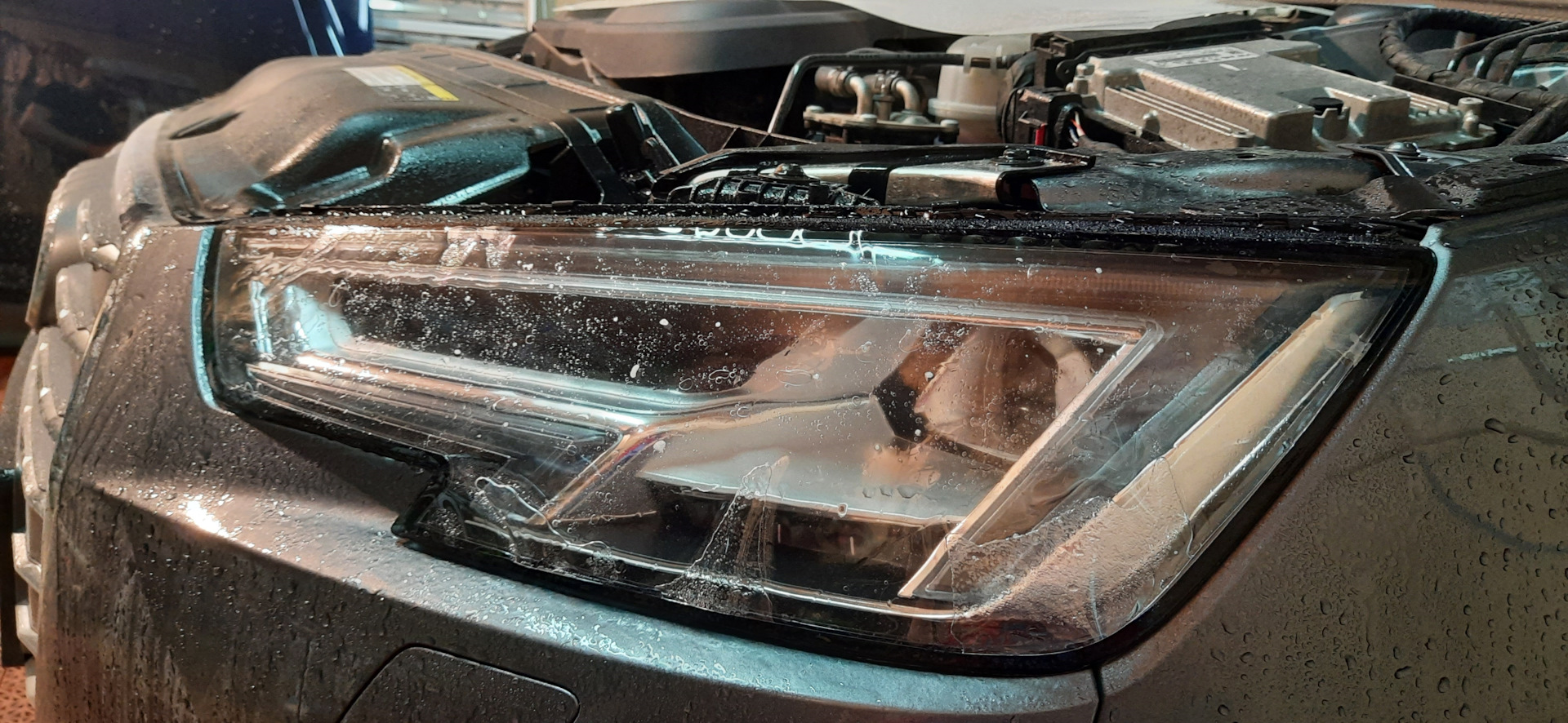 Санкт-Петербург. Audi A4. Восстановление передней оптики, плюс защита ...