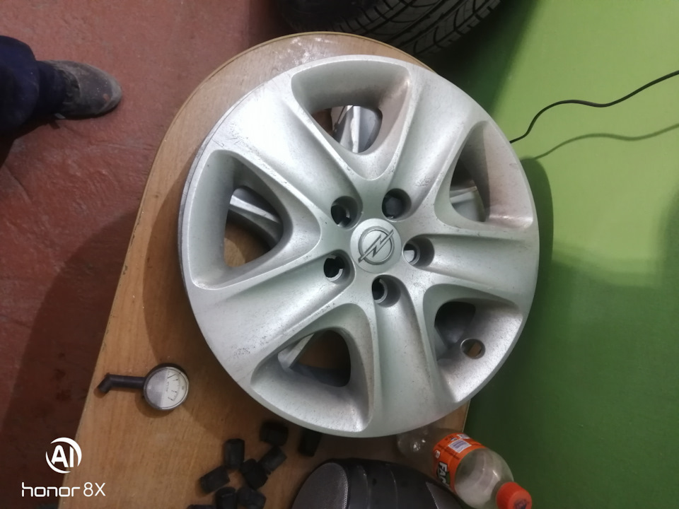 38.Смена летних колёс на зимние. — Opel Zafira B, 1,8 л, 2007 года ...