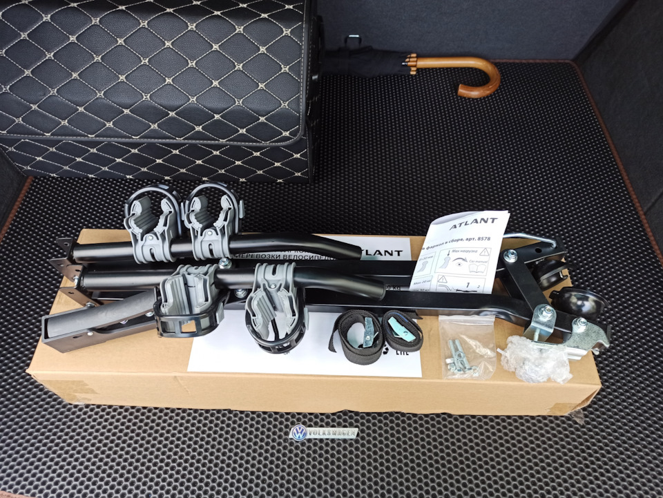 #110 ВЕЛОБАГАЖНИК на фаркоп ATLANT Twin Rider. — Volkswagen Touareg (1G ...