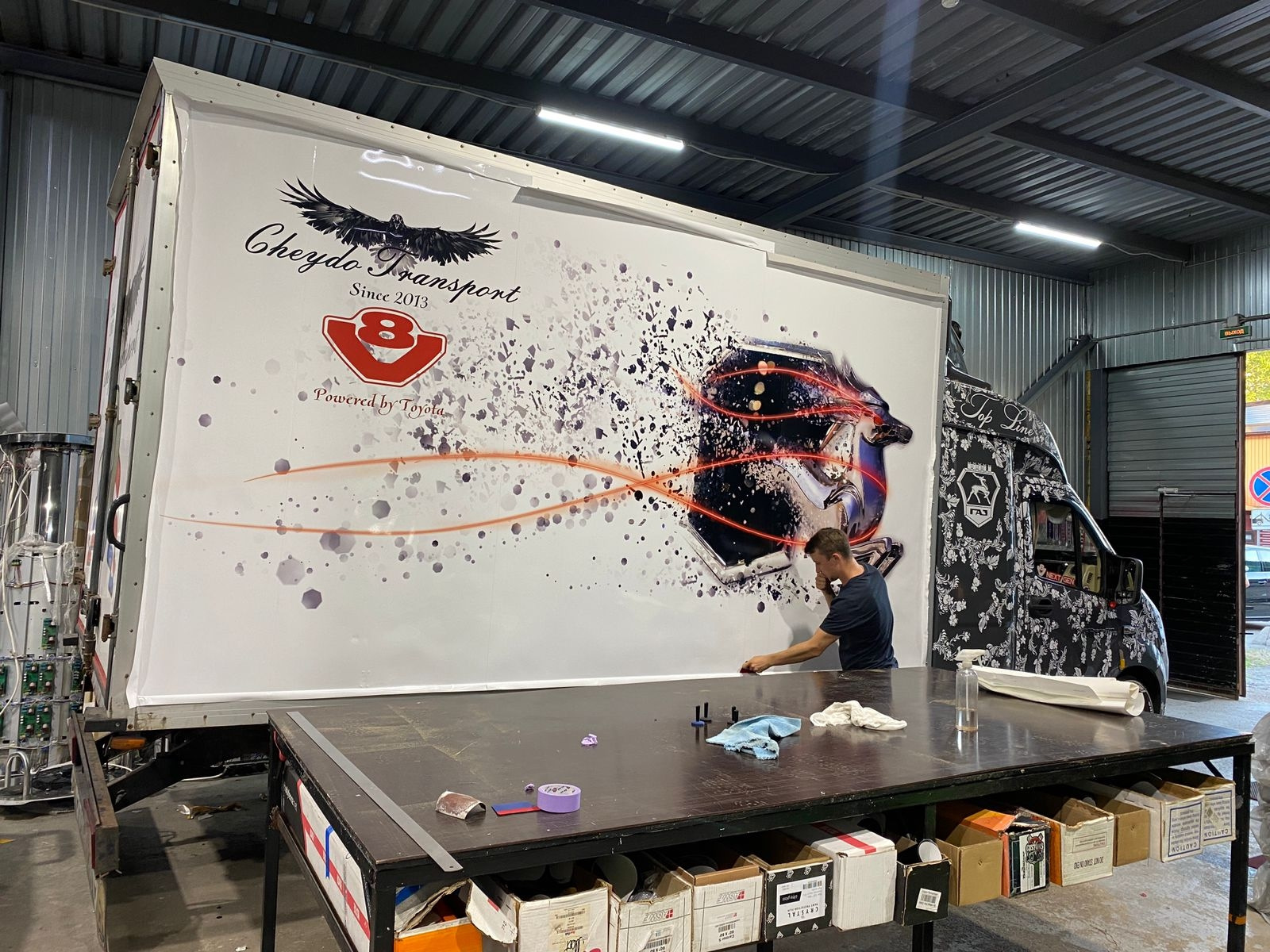 Винил на термос. — ГАЗ Газель Next, 4,3 л, 2014 года | стайлинг | DRIVE2