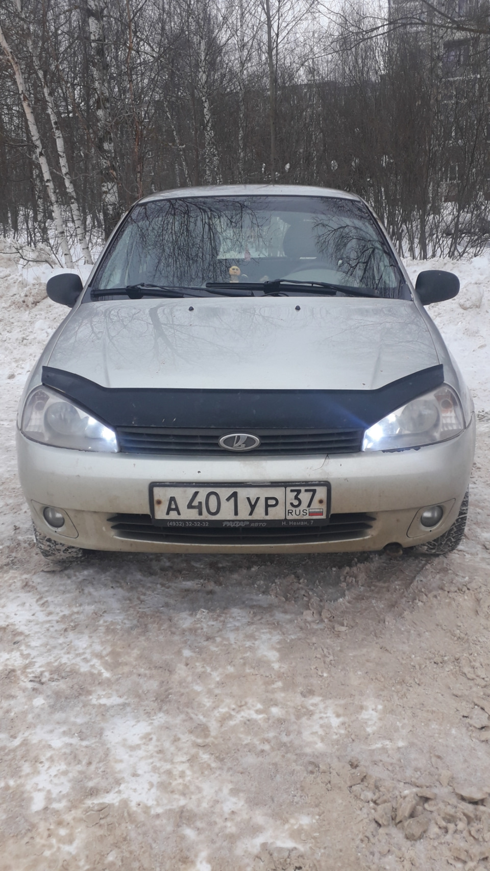 Передние габаритные огни — Lada Калина хэтчбек, 1,6 л, 2008 года ...