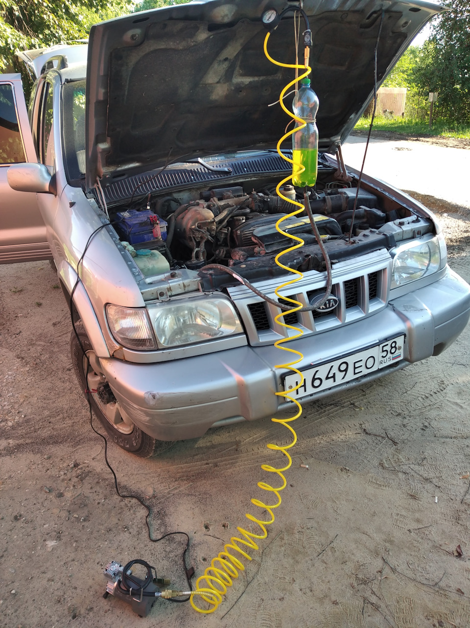 Промывка форсунок — KIA Sportage (1G), 2 л, 2003 года | своими руками ...