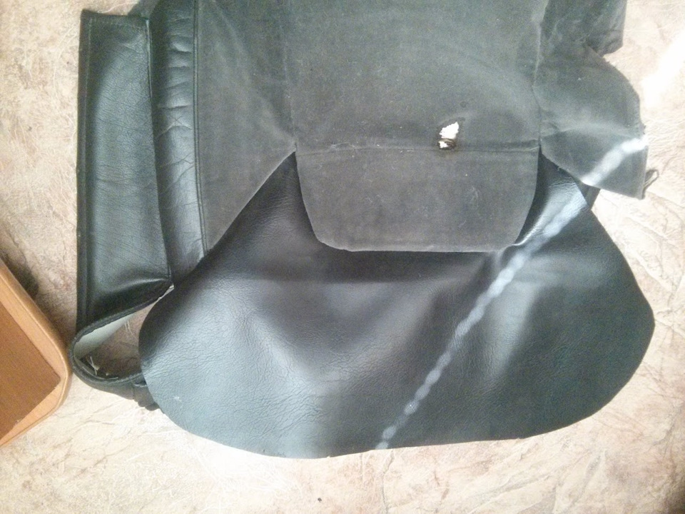 Водительское сиденье, ремонт из кожи немолодого дермантина. — Volvo S80 ...