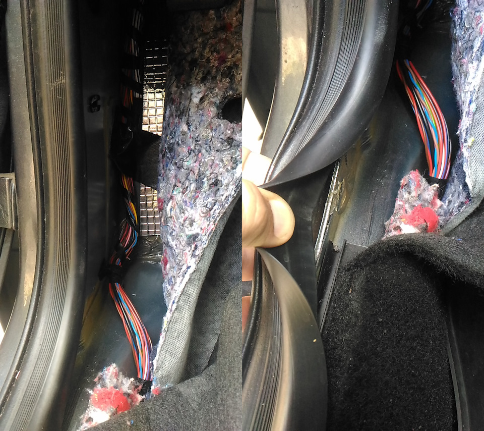 Доступ к этому месту неплохой, если оттянуть заводскую шумоизоляцию в сторону. — Lada Granta