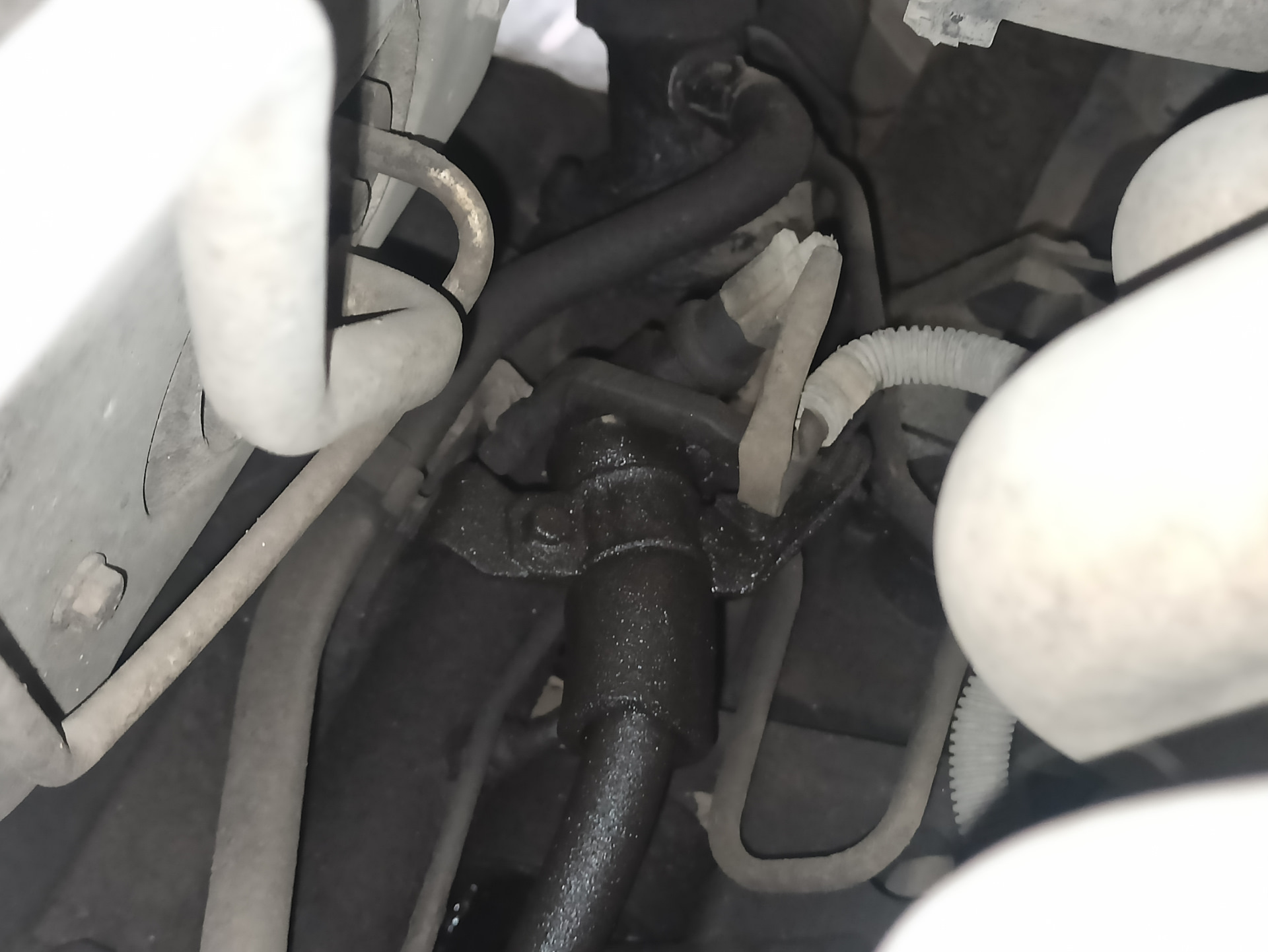 Замена шланга ГУРа высокого давления — Nissan Almera II (N16), 1,5 л ...