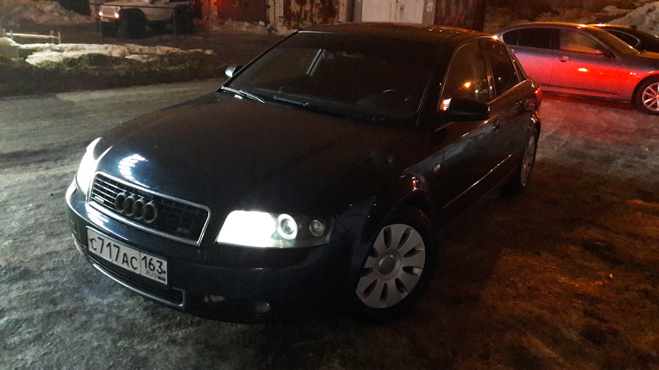 чистенькая, +20л.с. сразу после мойки))) — Audi A4 (B6)