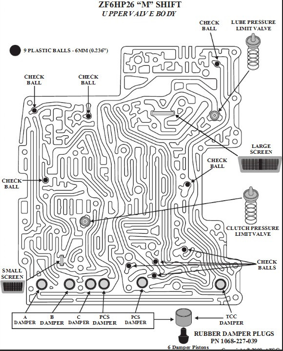 Zf 6hp26 схема гидроблока