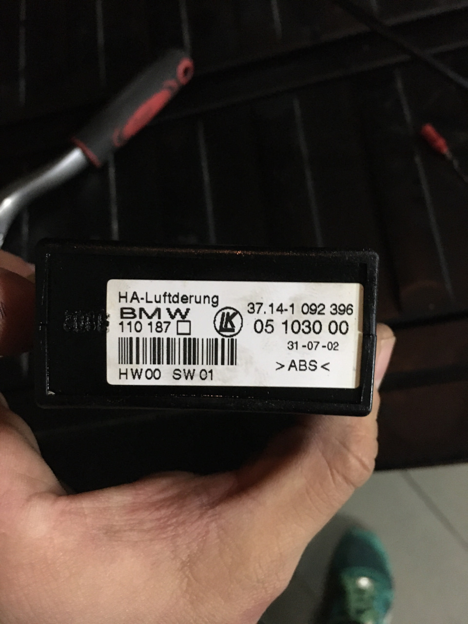 Неисправность пневмоподвески BMW X5 e53 — BMW X5 (E53), 3 л, 2002 года ...