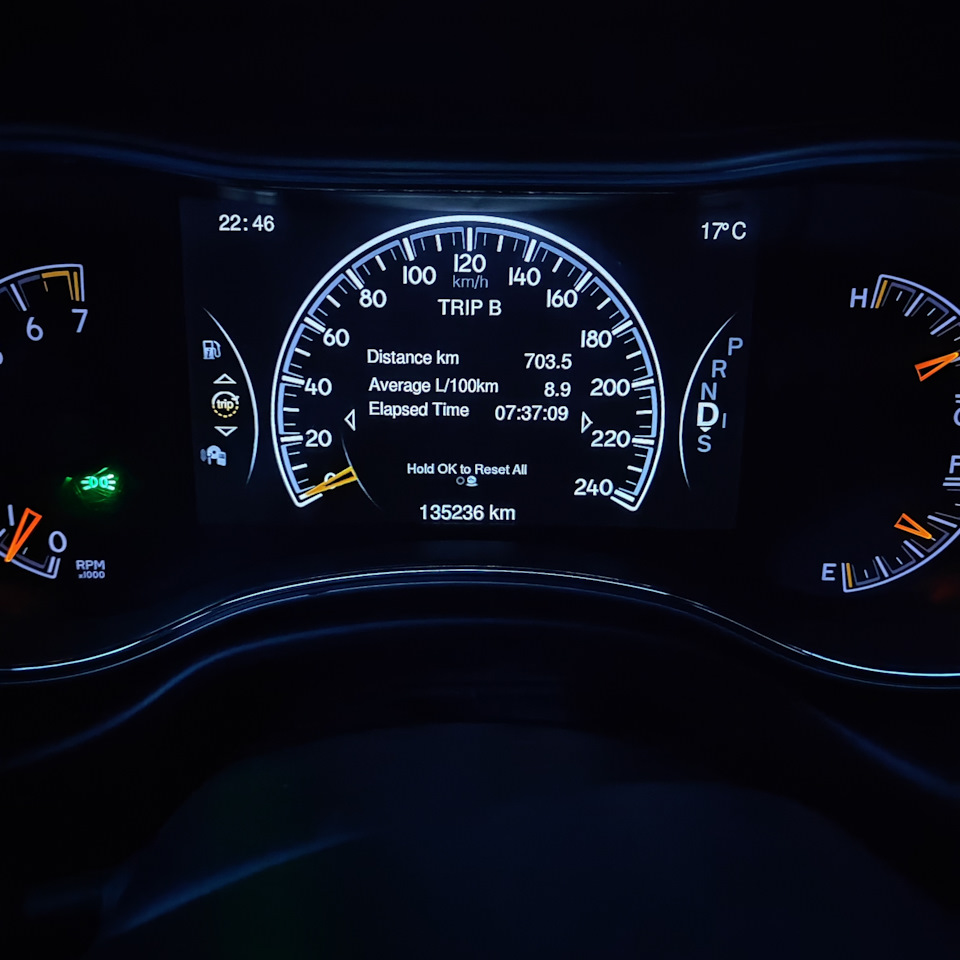 Расход на трасе — Jeep Grand Cherokee (WK2), 3,6 л, 2016 года ...