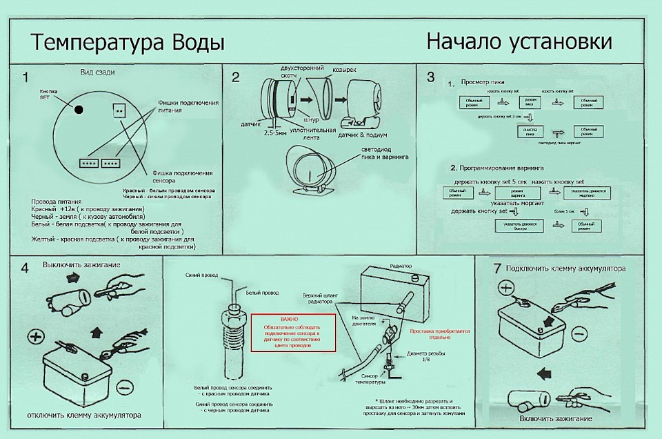 Схема подключения тахометра defi