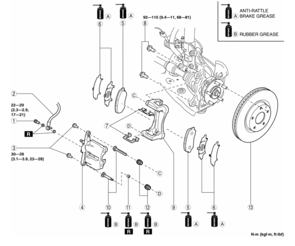 Мазда сх5 тормоз. Mazda CX-5 направляющие передних тормозов. Механизм заднего суппорта Мазда сх5. Механизм заднего суппорта Mazda CX-5 2011. Механизм суппорта заднего Mazda cx5.