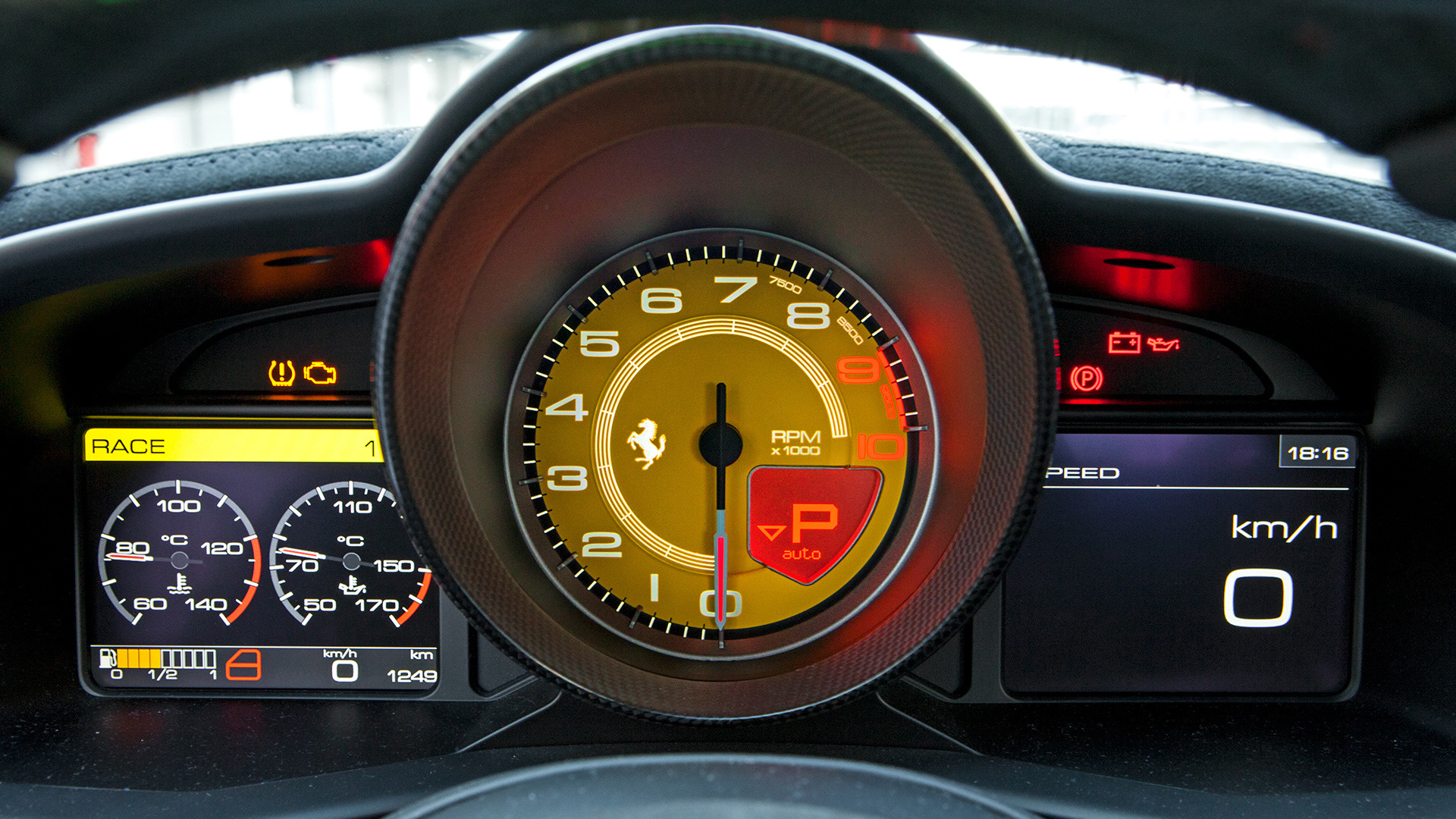 Ferrari 458 Italia dashboard