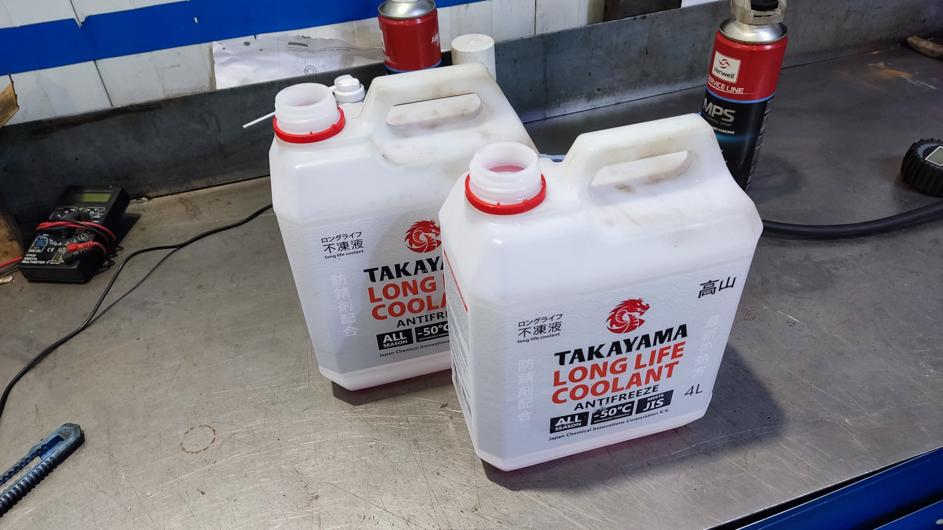 Замена антифриза в Н-1(Takayama Long Life Coolant Red -50) — Hyundai H ...