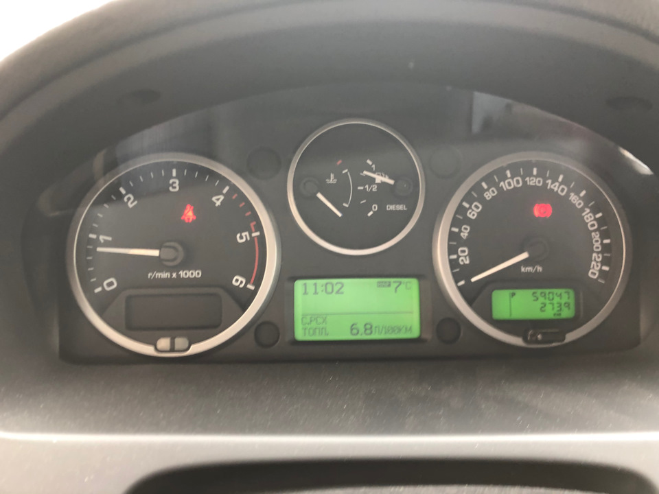 Средний расход в режиме "по шоссе" — Land Rover Freelander 2, 2,2 л ...