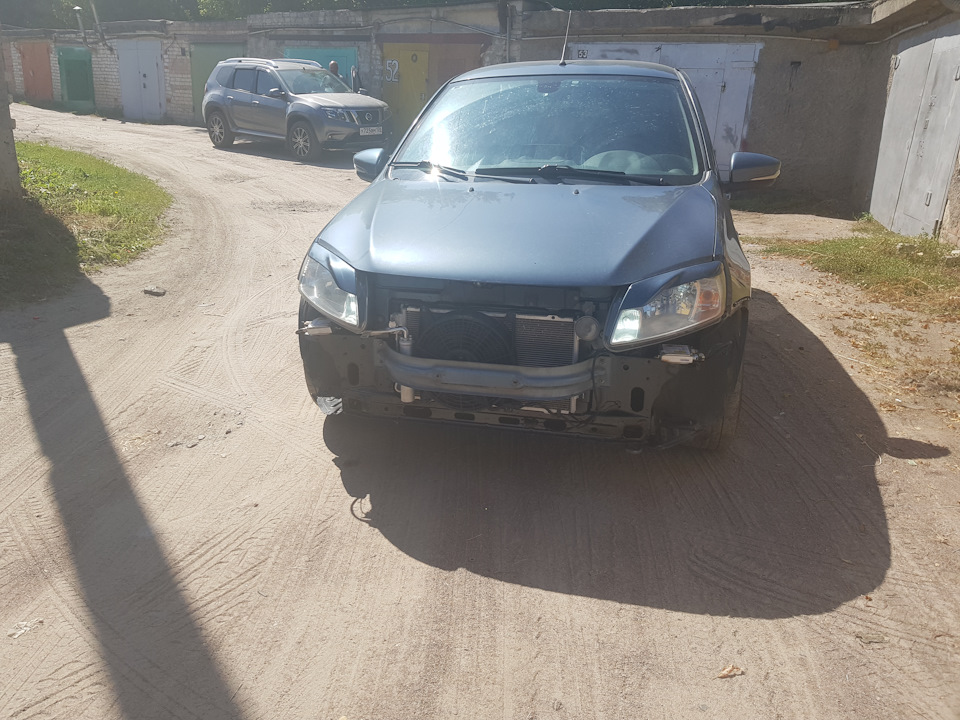 Чистка радиаторов охлаждения — Lada Гранта Лифтбек (1G), 1,6 л, 2014 ...