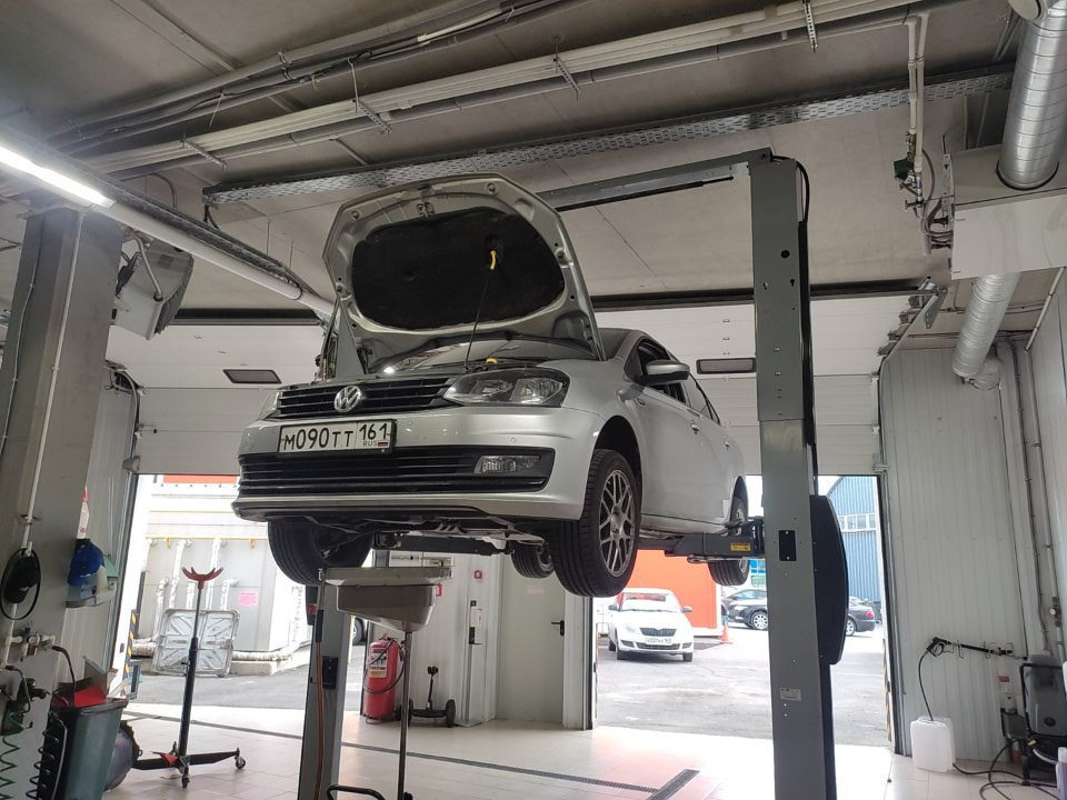 ТО-3 и замена тормозной жидкости. — Volkswagen Polo Sedan, 1,6 л, 2018 ...