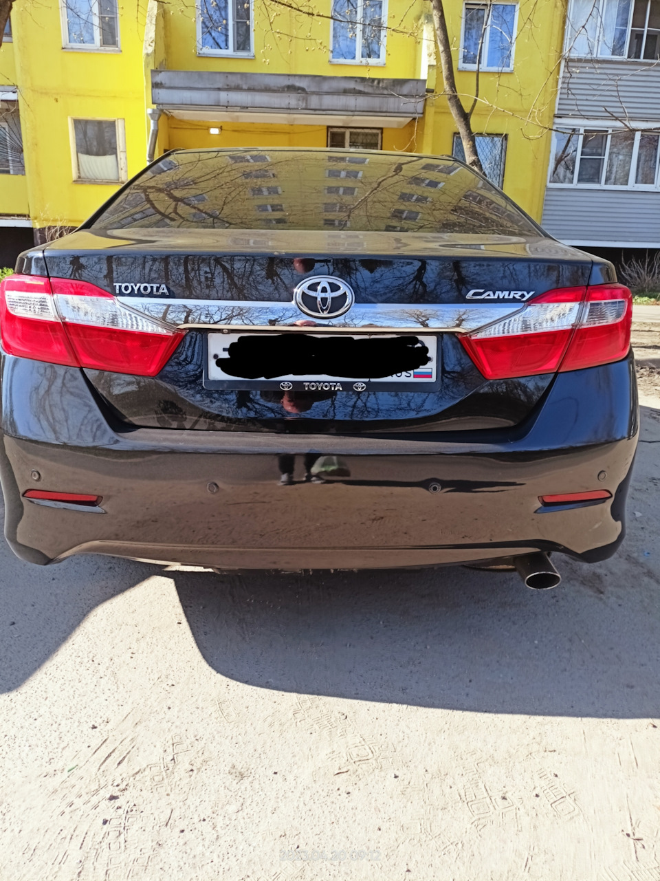 Все для Камреца.Полировка, Керамика, рамки гос номера. — Toyota Camry  (XV50), 2,5 л, 2012 года | своими руками | DRIVE2