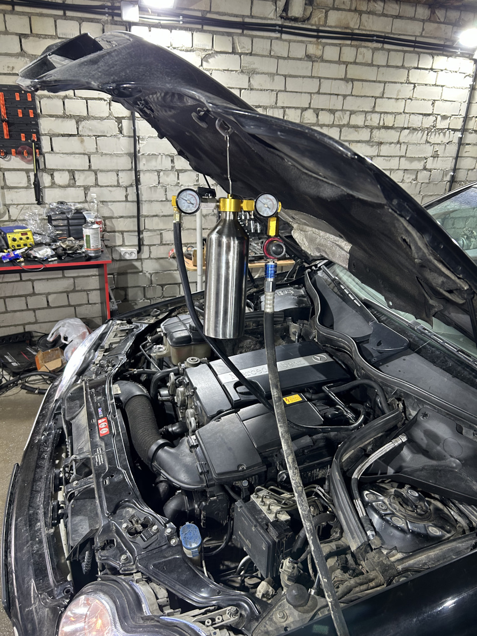 Очистка топливной системы — Mercedes-Benz C-Class (W203), 1,8 л, 2005 ...