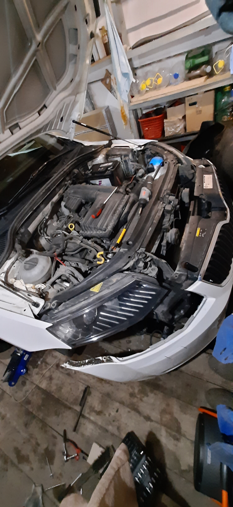 Бампер готовый) — Skoda Octavia A7 Mk3