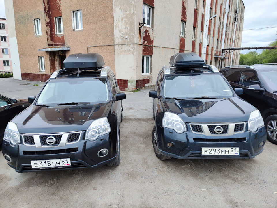 Бокс на крышу ED Joker 530 — Nissan X-Trail II (t31), 2 л, 2011 года ...