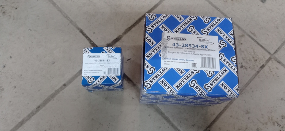 Подшипник ступицы переднего и заднего колеса — Peugeot 107, 1 л, 2008 ...