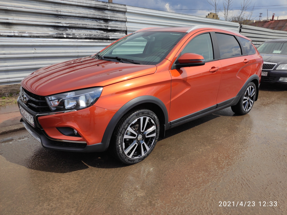 Диски КиК Алмаз чёрный — Lada Vesta SW Cross (1G), 1,6 л, 2020 года ...