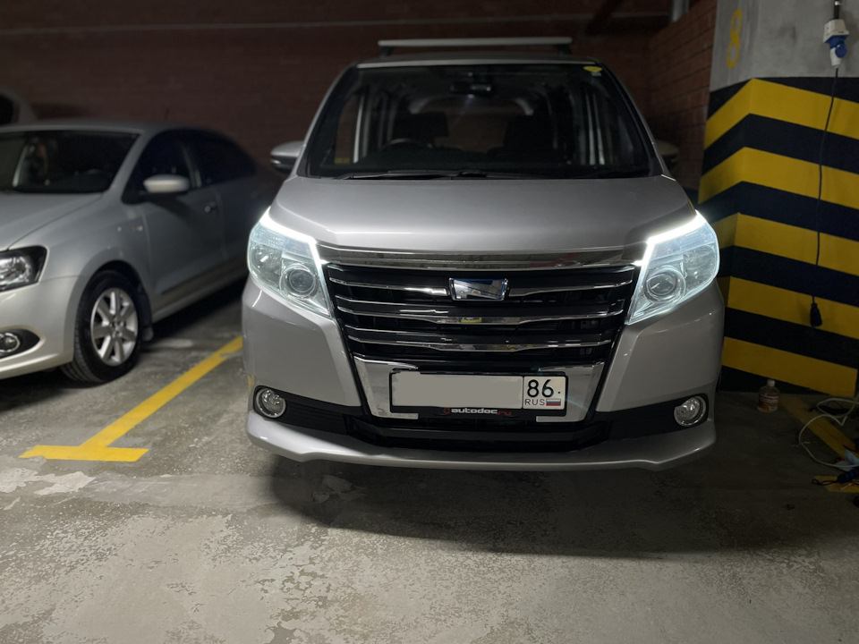 17. LED ленты ДХО — Toyota Noah (3G), 1,8 л, 2014 года | своими руками ...
