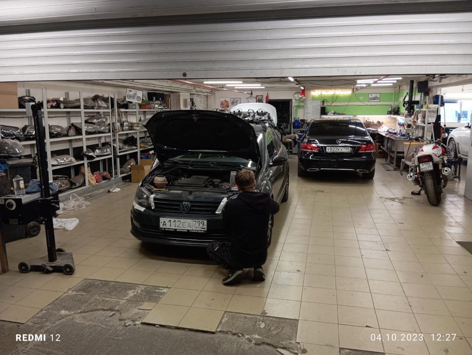 Полировка и настройка фар — Volkswagen Polo Sedan, 1,6 л, 2018 года ...