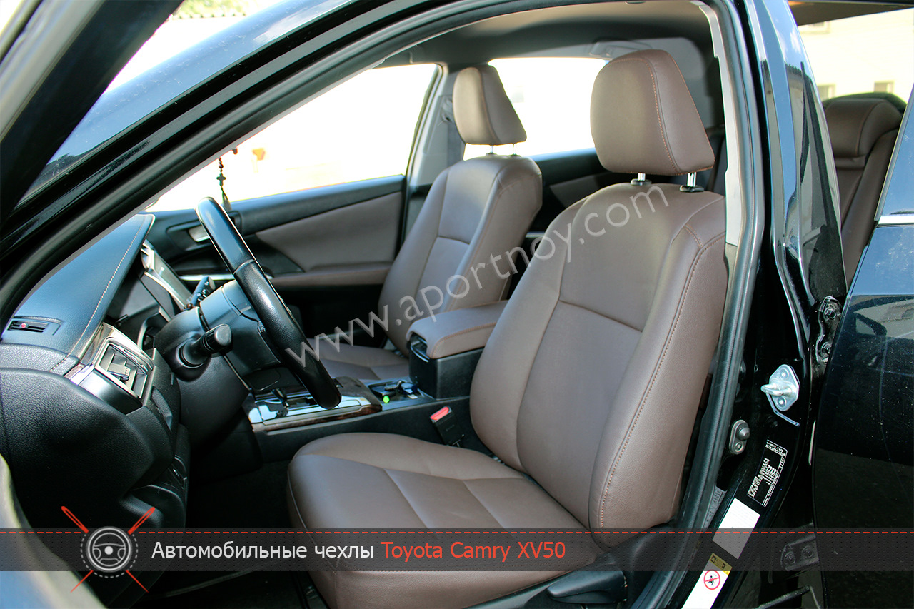 Каркасные авточехлы на Toyota Camry XV50 — АВТОПОРТНОЙ на DRIVE2