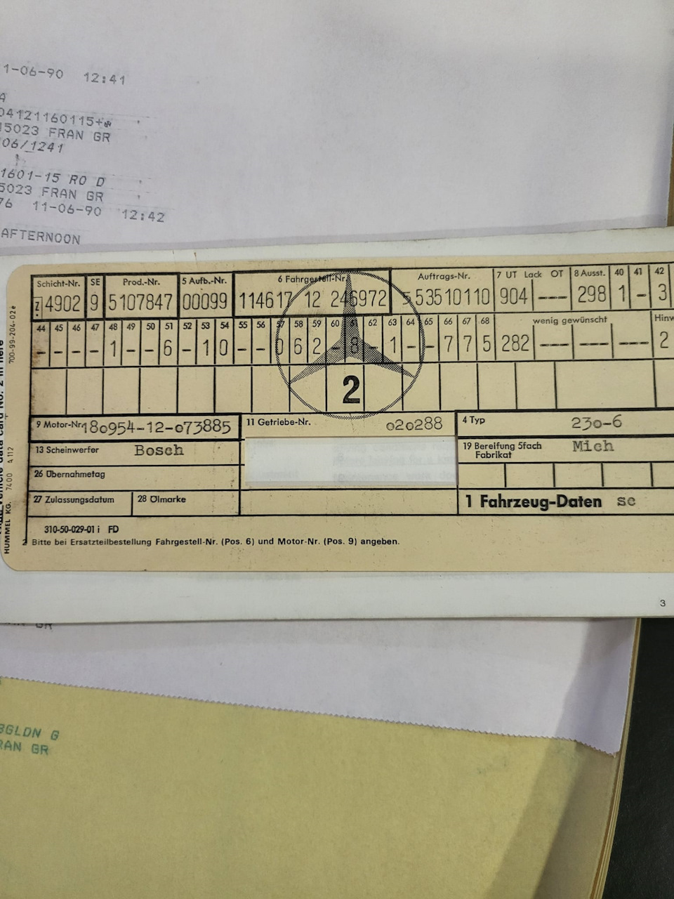 Фото в бортжурнале Mercedes-Benz W115. Запчасти на фото: 20402E, S0029