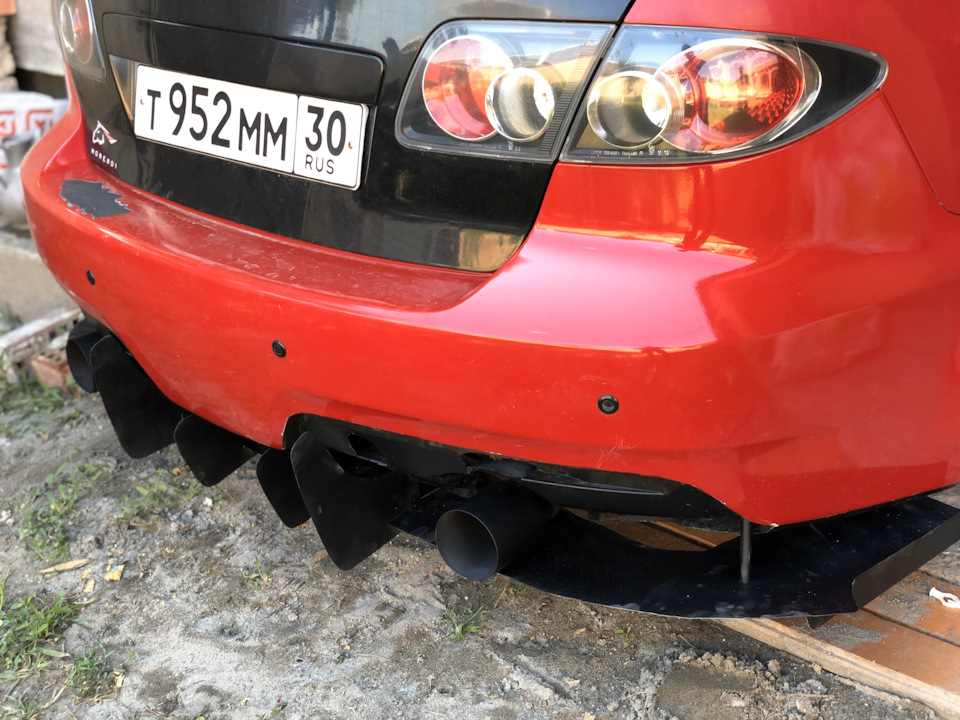 Диффузор своими руками Mazda 6. Ч2 — Mazda 6 (1G) GG, 2,3 л, 2005 года ...