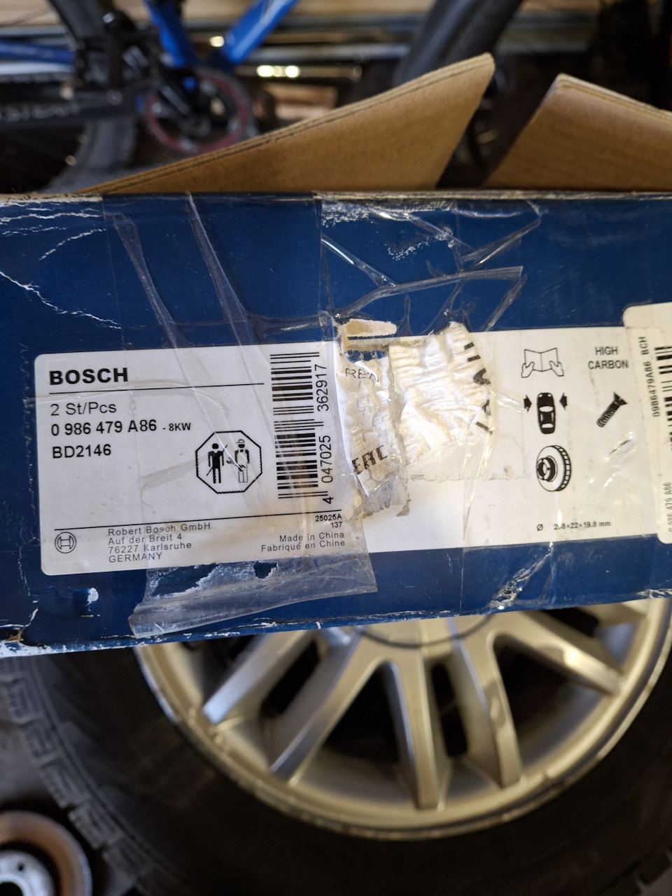 0986479A86 Тормозной диск (перед.) BOSCH | Запчасти на DRIVE2