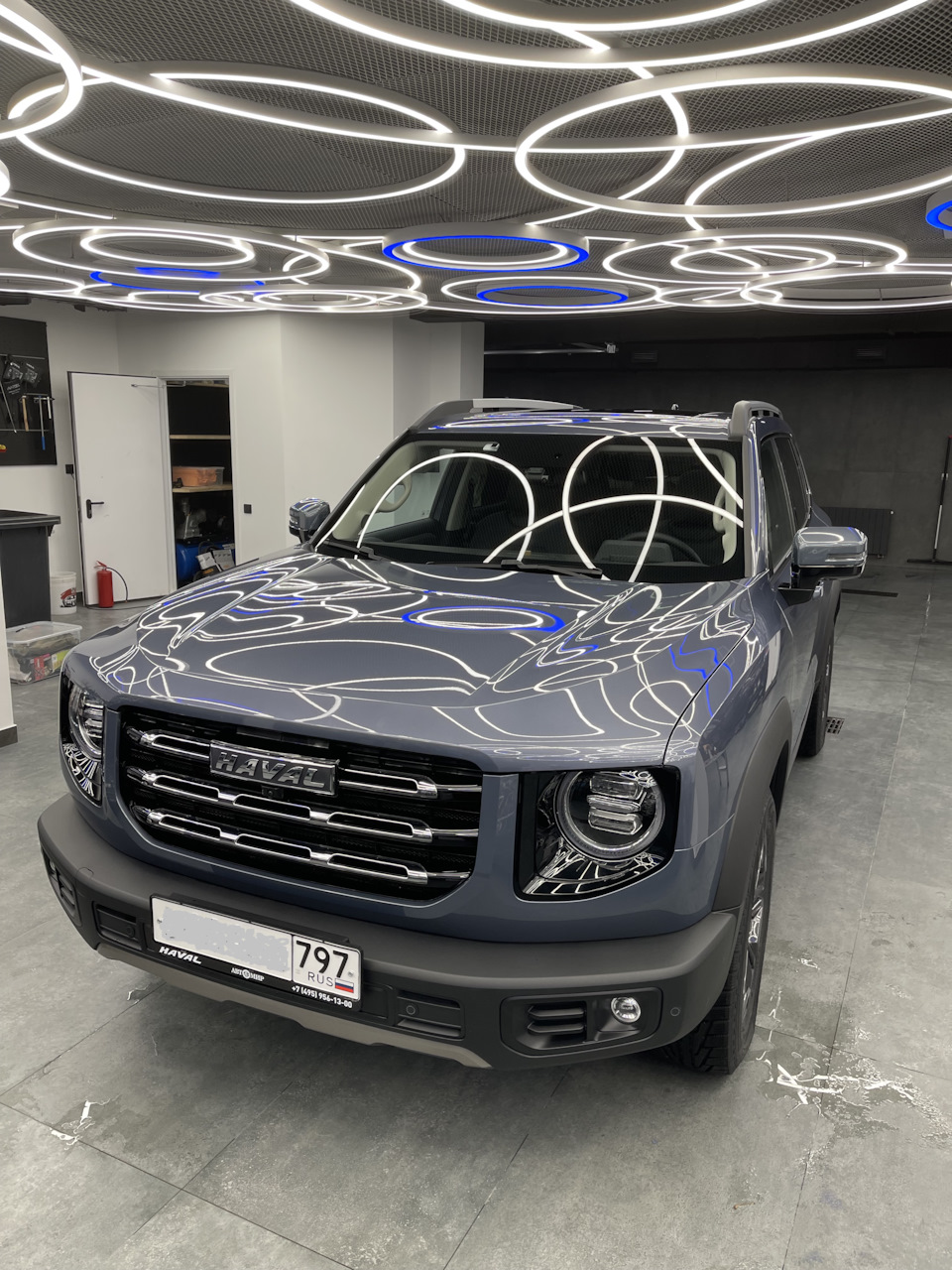Полоса на крышу, фары в пленку — Haval Dargo, 2 л, 2023 года ...
