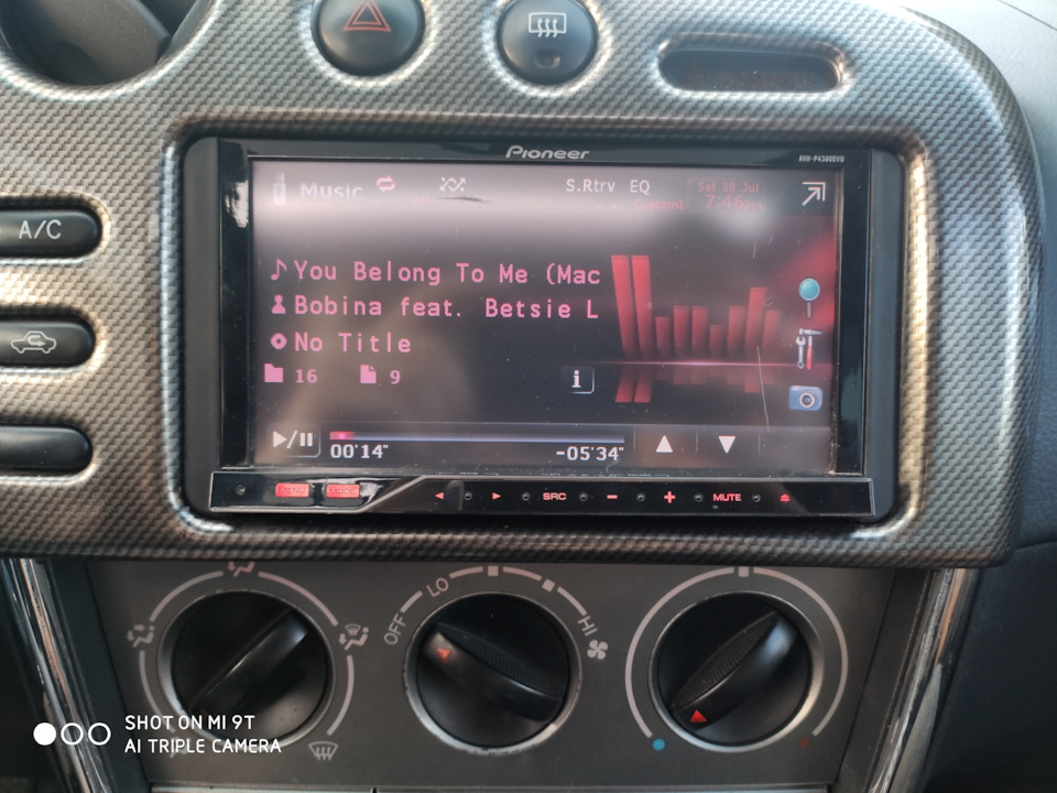 Поставил динамики Hertz и 2 DIN ГУ Pioneer. — Toyota Matrix (1G), 1,8 л ...