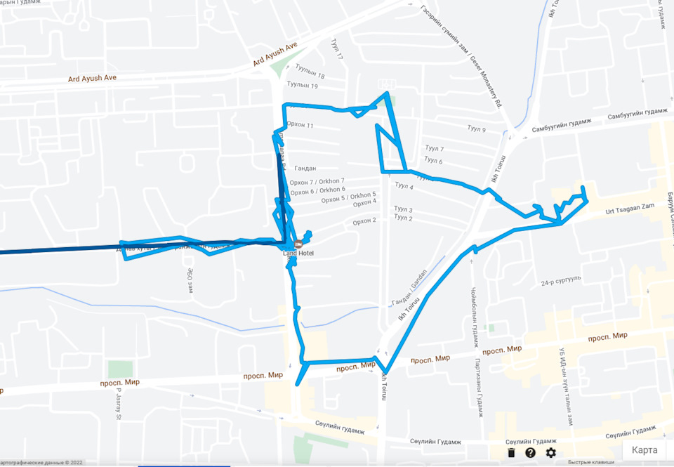 Блуждание по УланБатору — Subaru Impreza (GD/GG)