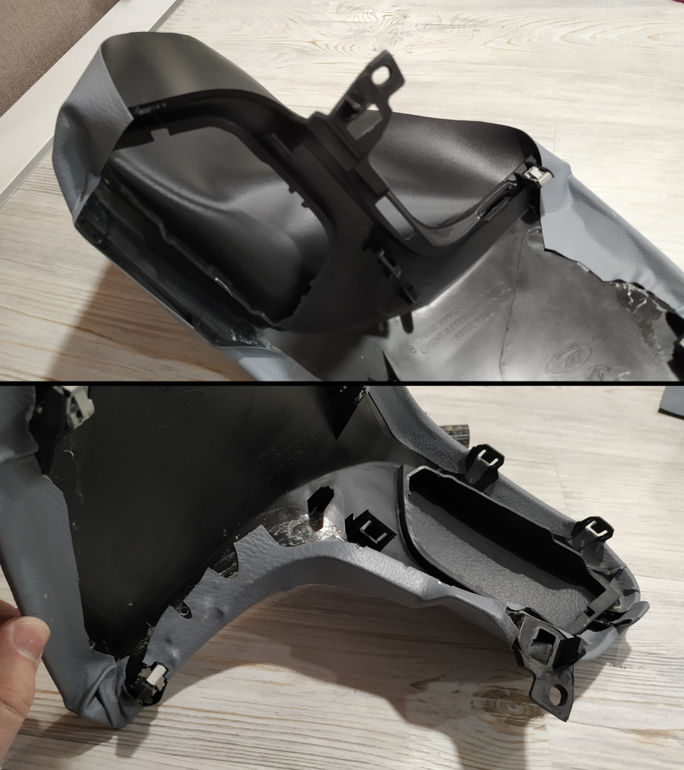 Тизер №3. Перетяжка термокожей передней панели. Начало. — Lada XRAY, 1 ...