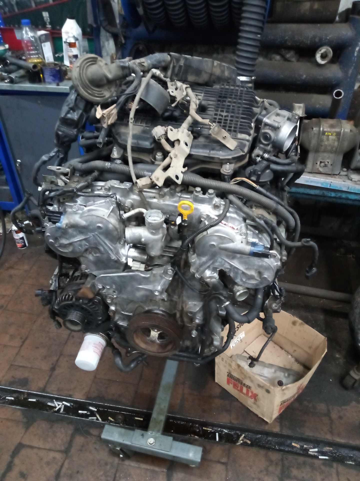 замена двигателя infiniti