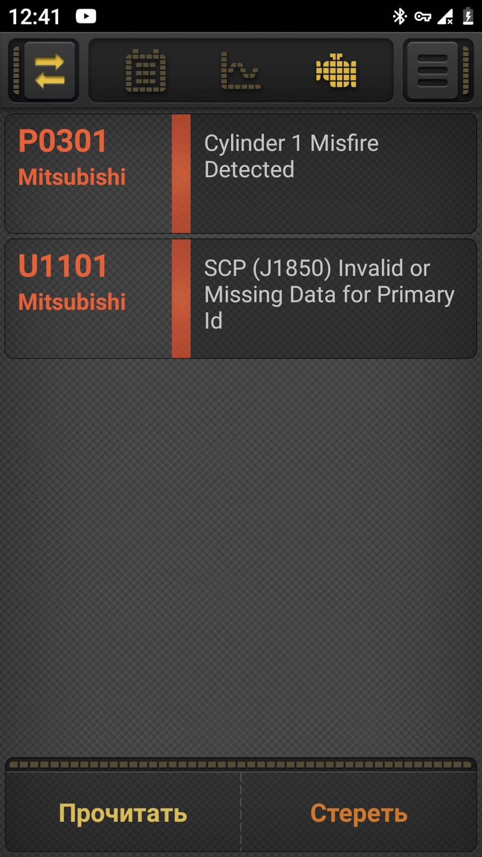 Ошибка P0301 — Mitsubishi Grandis, 2 л, 2006 года | электроника | DRIVE2