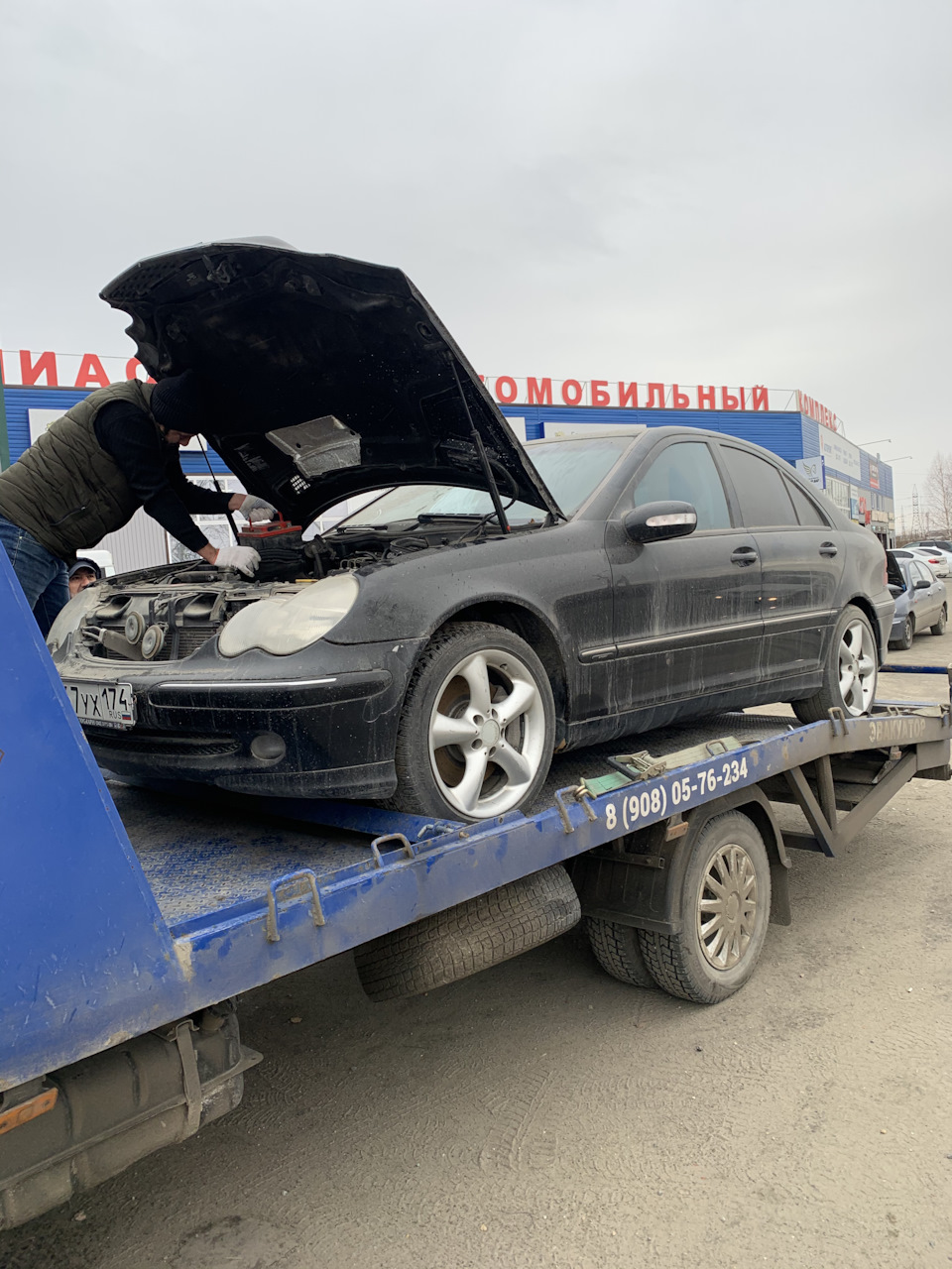 Как я поехал за мерсом с мертвым мотором 🚘 — Mercedes-Benz C-class (W203),  1,8 л, 2003 года | покупка машины | DRIVE2